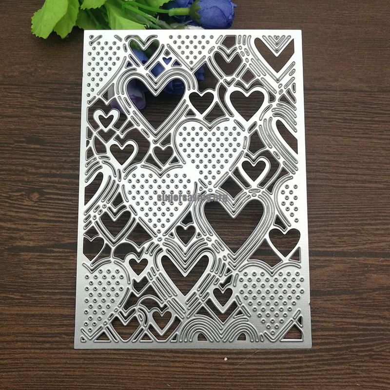 8Pcs Love Design Metal Cutting Die For DIY Scrapbooking Album Paper Card VG 
